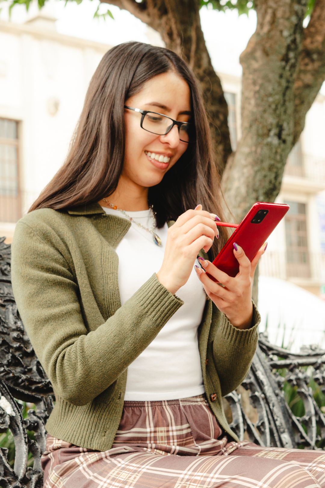 A person using the CaribePay app